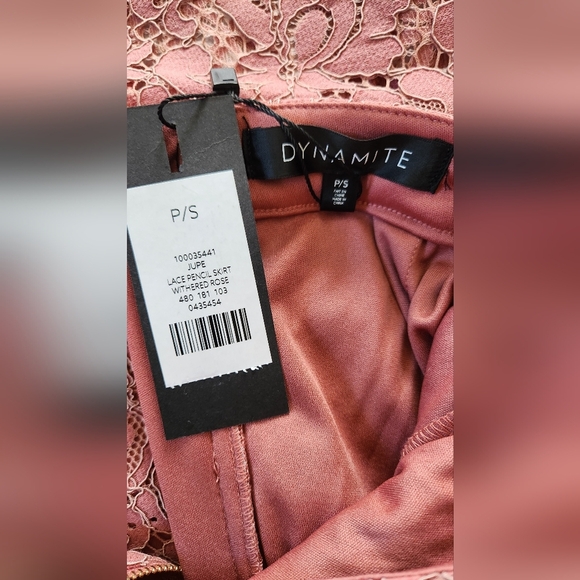 NWT Dynamite Lace Pencil Skirt - Picture 4 of 6